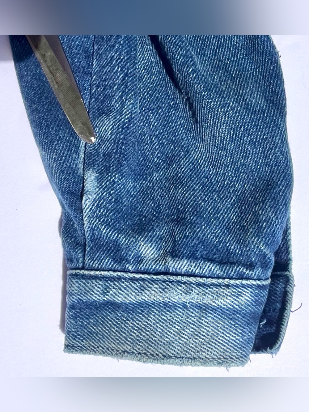 Vintage 90s Jean Jacket Disney Patch 1999 Mickey Gloria Vanderbilt Denim Crop S - Picture 12 of 13
